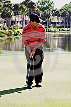 Man Golfing