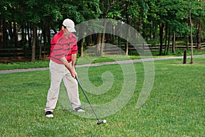 Man Golfing