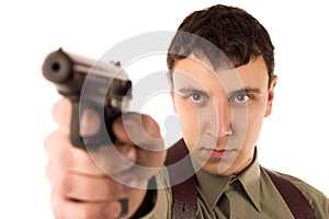 Man with gun