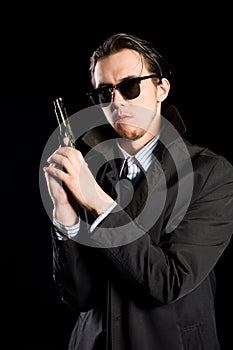 Man with a gun