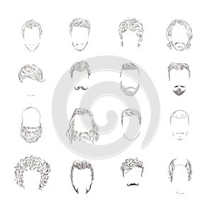 Man hair style set