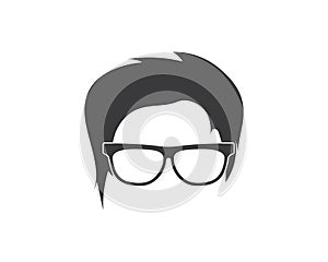 man hairstyle element icon vector illustration