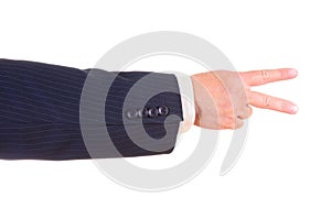 Man hand sign isolated