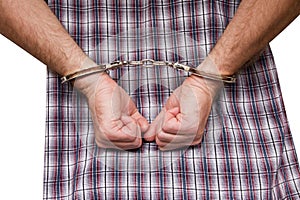 Man in handcuff