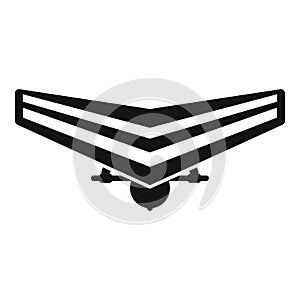 Man hang glider icon simple vector. Para air