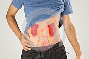 A man has a problem with his kidney functioning abnormally