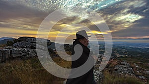 Man with hat and cape