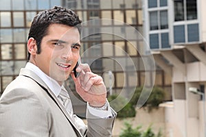 Man having conversation on phone