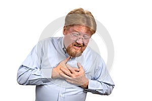 Man Having Heart Attack