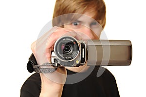 Man with HD Camcorder photo