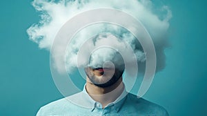 Man with Head in the Clouds