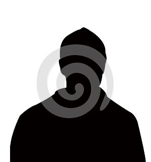 A man head silhouette vector art work