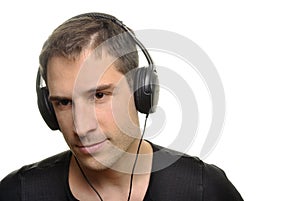 Man with headphones