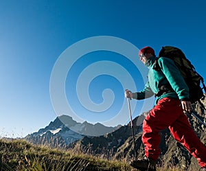 Man hiking