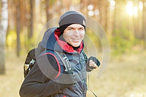 Man hiking