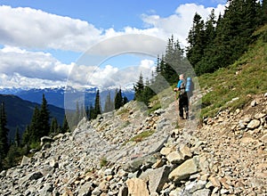 Man Hiking near Whistler