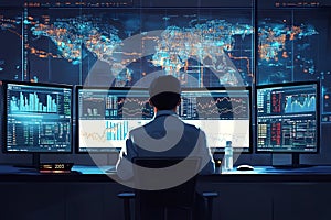 A Man at His Workstation