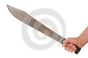 Man holding a machete