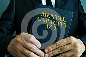 Man is holding mental capacity act