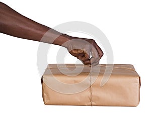 Man holding a parcel