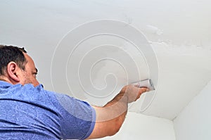 Polishing a ceiling