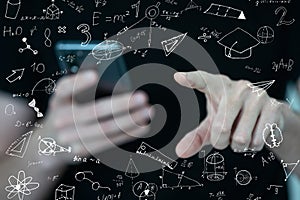 A man holding a tablet pc