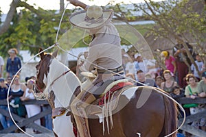 Man on horse back