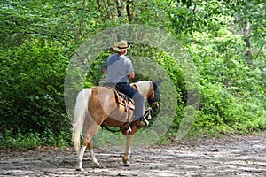 Man Horseback Riding