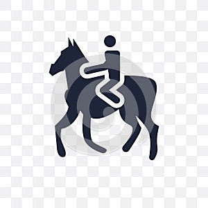 Man Horseriding transparent icon. Man Horseriding symbol design