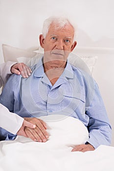 Man during hospitalization