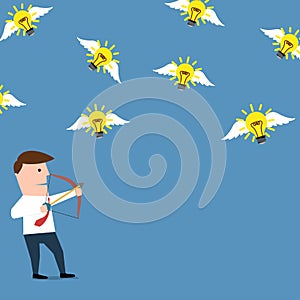 Man hunting ideas with arrow and a bow