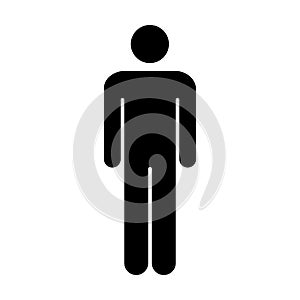 Man Icon Vector Person Symbol Pictogram illustration