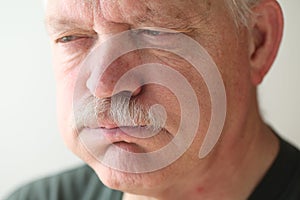 Man with indigestion discomfort photo