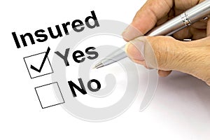Man Insured yes check-box