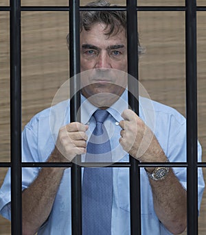 Man in jail photo