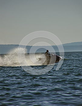 Man on jet ski