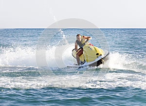 Man on a jet ski