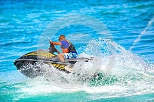 Man on jet ski