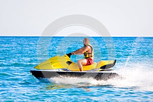 Man on jet ski