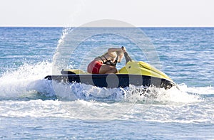 Man on jet ski