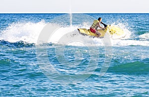 Man on jet ski