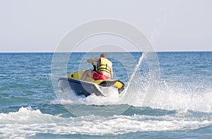 Man on jet ski