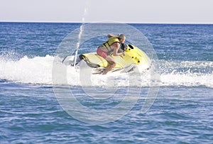 Man on jet ski