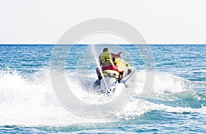 Man on jet ski