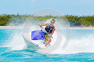 Man on Jet Ski photo