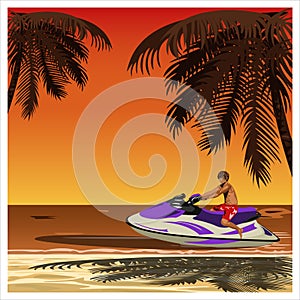 Man on the jet ski