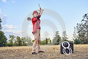 Man juggling diabolo in park