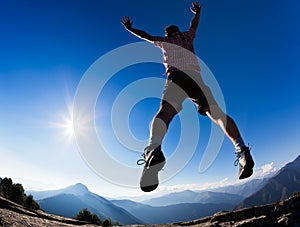 Man jumping in img