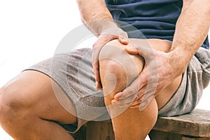 Man with knee pain