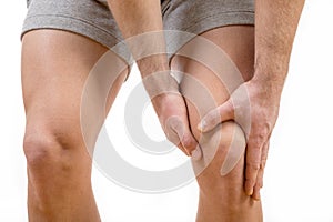 Man with knee pain